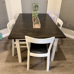 Farmhouse table and chairs