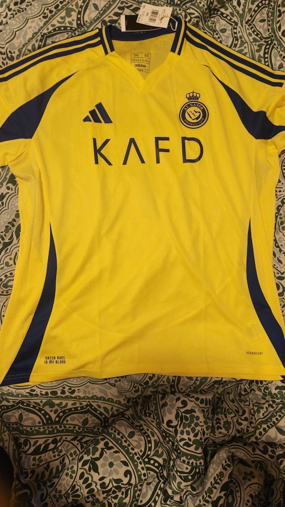 Adidas Al Nassr Cristiano Ronaldo #7 Home 24/25 Authentic Jersey- Size 2XL JP0459