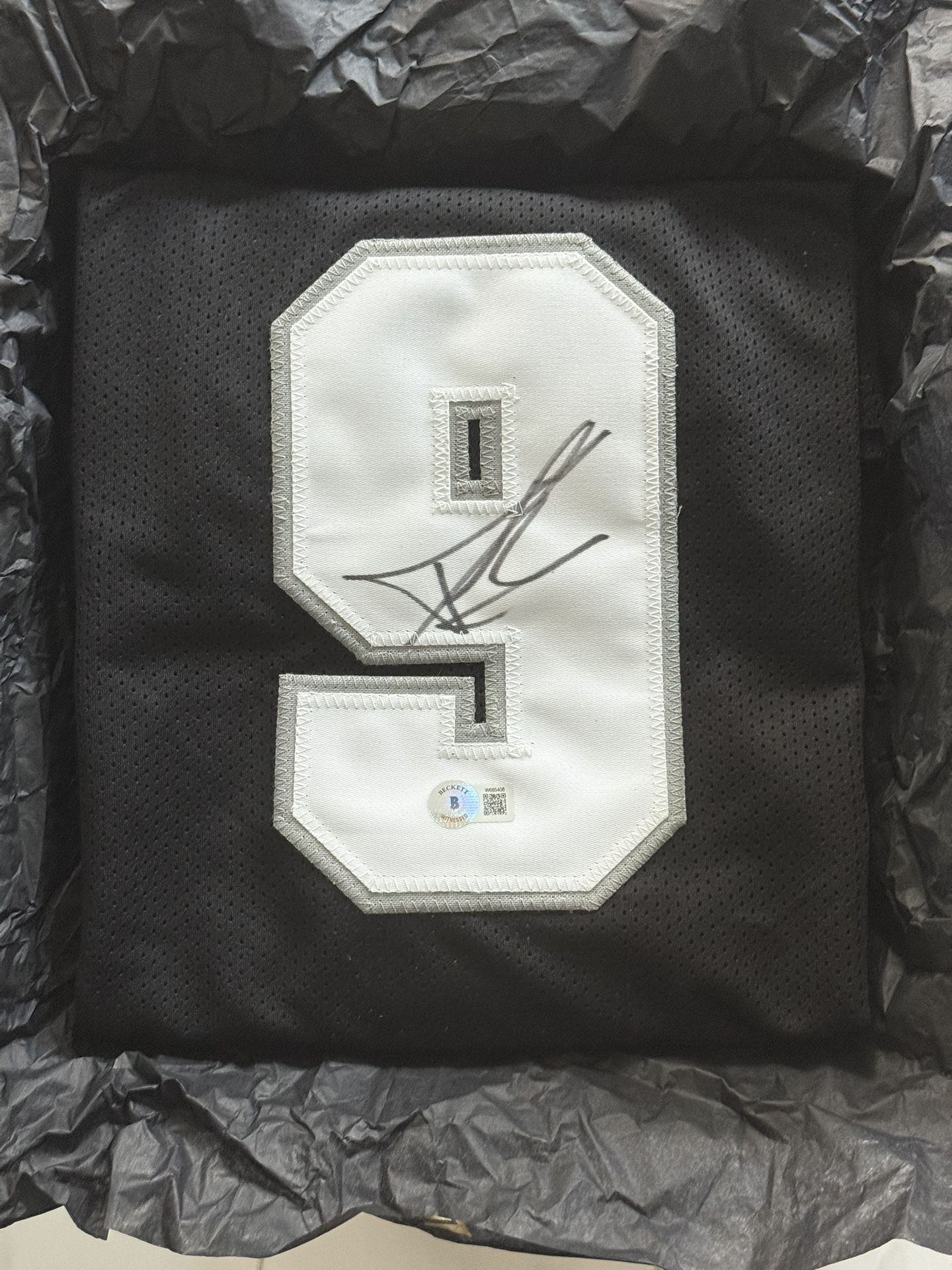 Supreme Signature Authentic Tony Parker Signed Jersey Xl