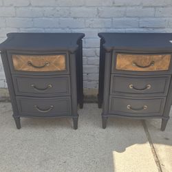 Drak Blue Nightstands/Bombay!! Solid Wood