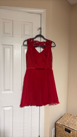 Durant & Diego couture Venezuelan designer red dress.
