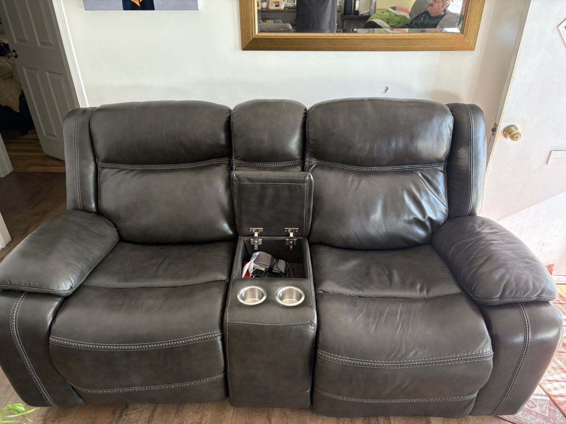 Leather Sofa - Recliners