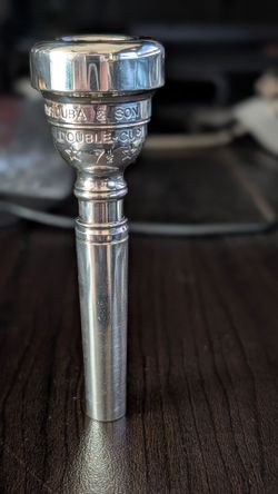 Parduba Double Cup 7-1/2 trumpet mouthpiece