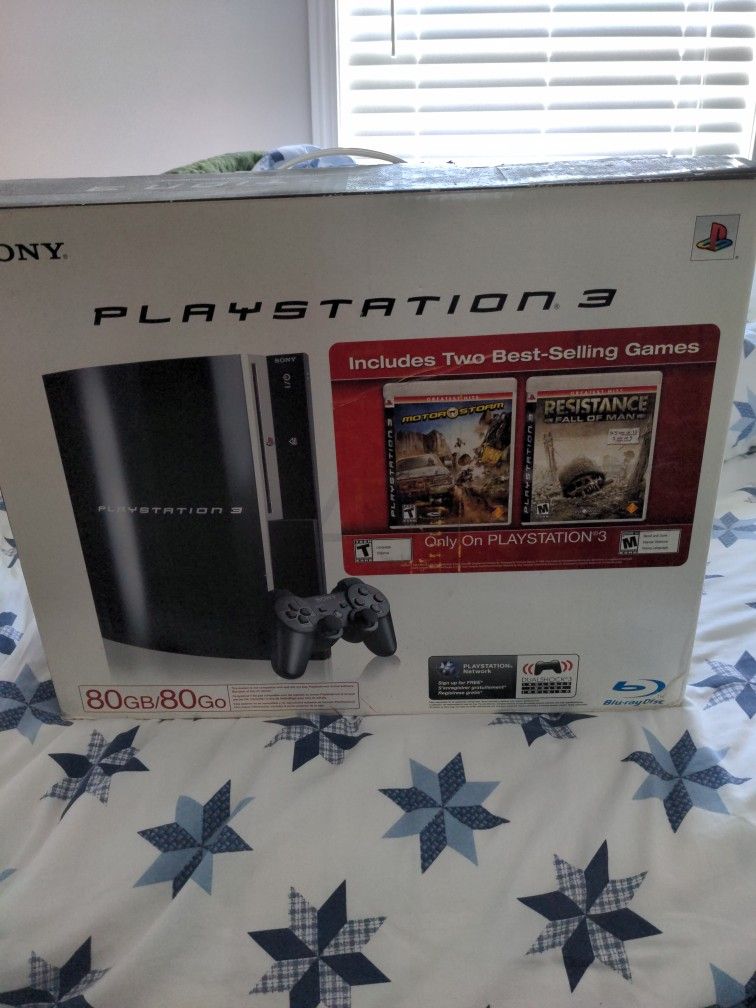 Playstation 3/80GB/Resistance & Moto Storm Bundle