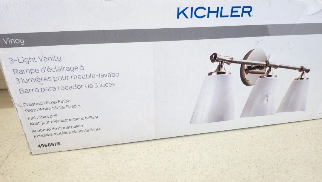 Kichler Vinoy Vanity Light -BRAND NEW