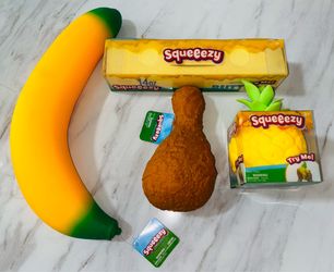Squeezy Fidget toys Banana Chicken Leg Butter Pineapple Squeeezy