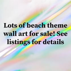Beach Theme Wall Art For Low Price