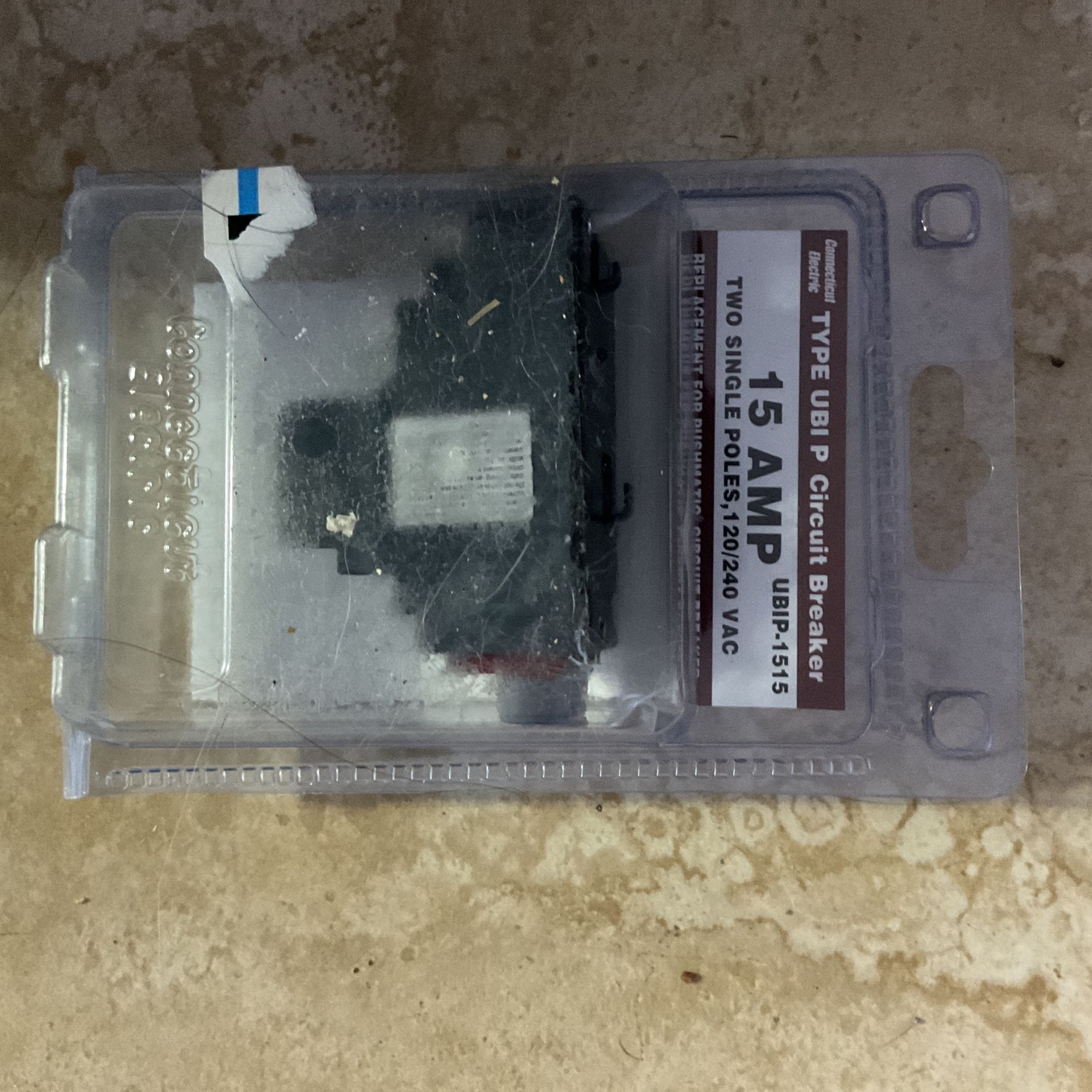 15 A Two Single Poles Pushmatic