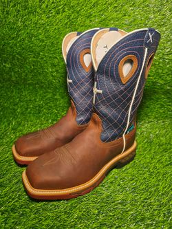TWISTED X MEN'S WATERPROOF ALLOY-TOE WORK BOOT 9.5D