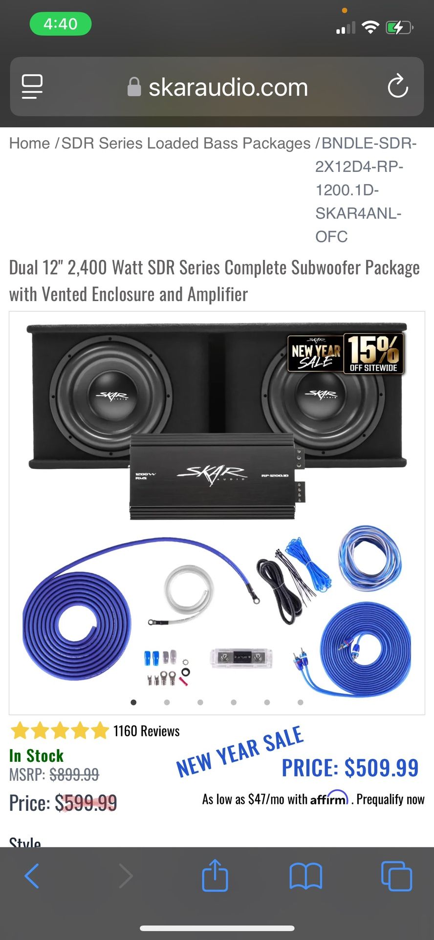 Dual 12s Skar Sdr