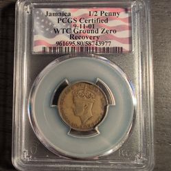 PCGS Jamaican 1/2 cent