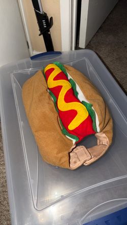 Hot dog costume for dogs
