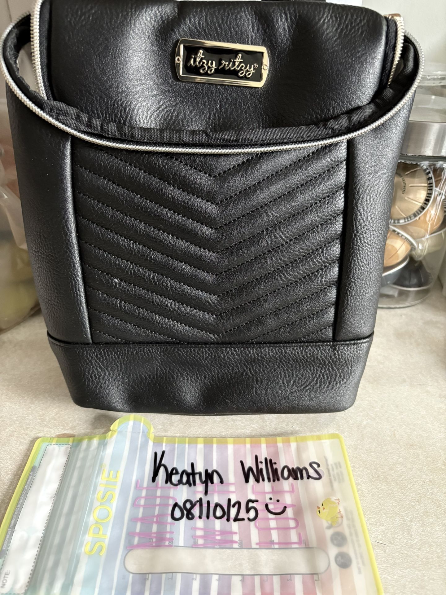 Itzy Ritzy Black Bottle Bag
