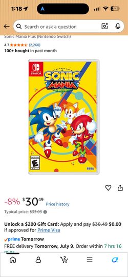 PS4 SONIC MANIA