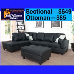 🎈Free Delivery—Brand new sectional sofa couch 