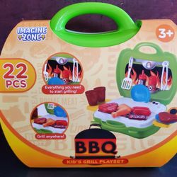 Bbq Kids Pretend Grill Set