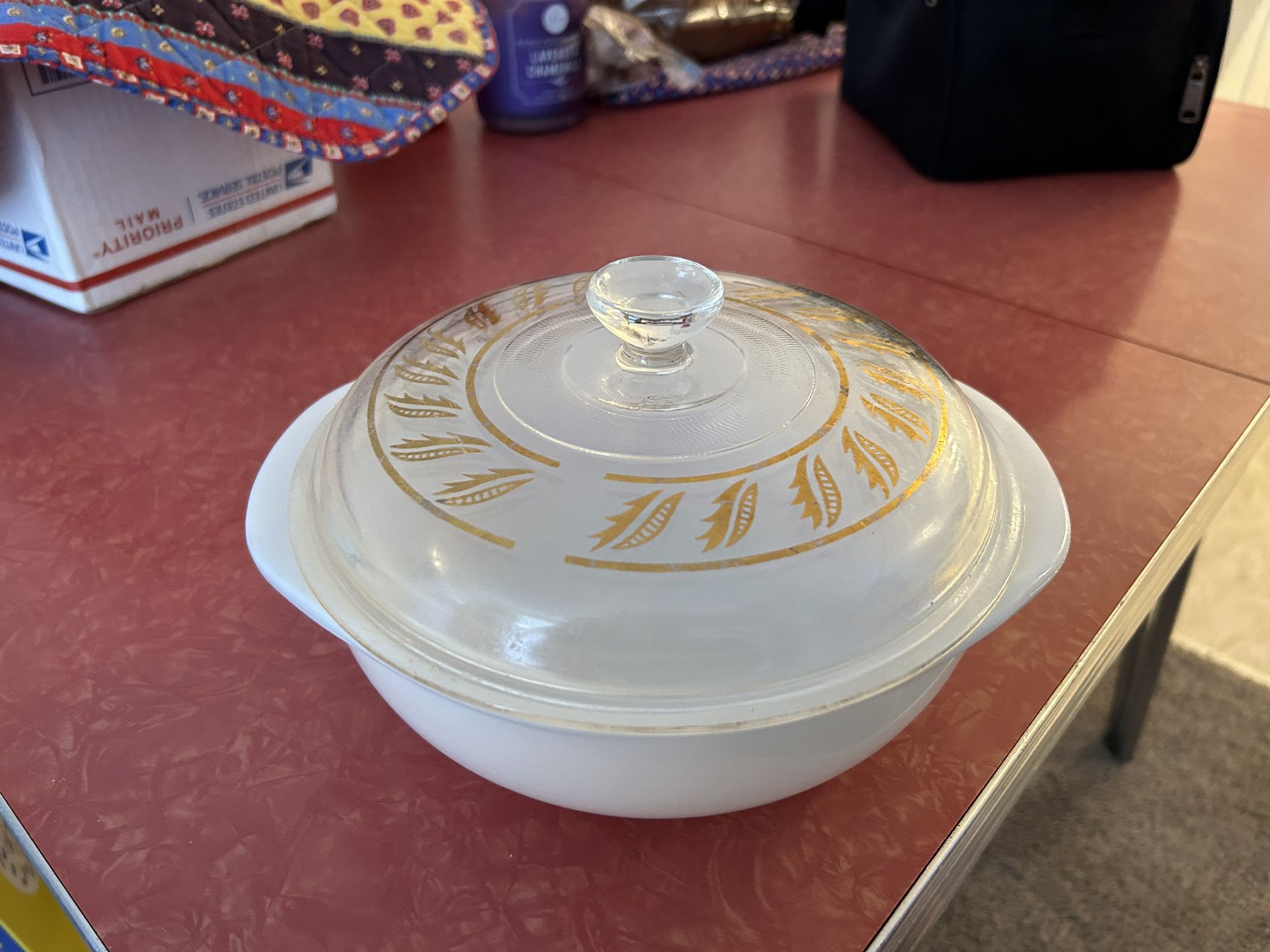 Vintage Pyrex Dish And Lid