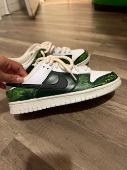 Custom Painted Nike Dunk Low Sneakers