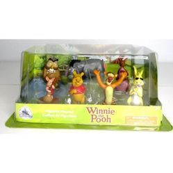 Disney Winnie The Pooh 7 Piece Figurine Figures Playset Cake Topper New Box
