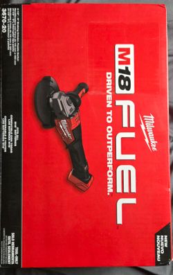 Milwaukee m18 fuel 4 1/2"-6" braking grinder  3670-20