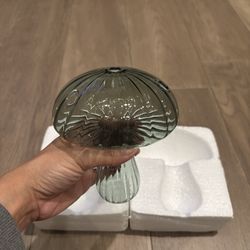 Large Glass Mushroom Vase 