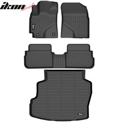 Fits 2009-2013 Toyota Corolla Sedan 3D All Weather Floor Mats TPE Carpet + Trunk Mat