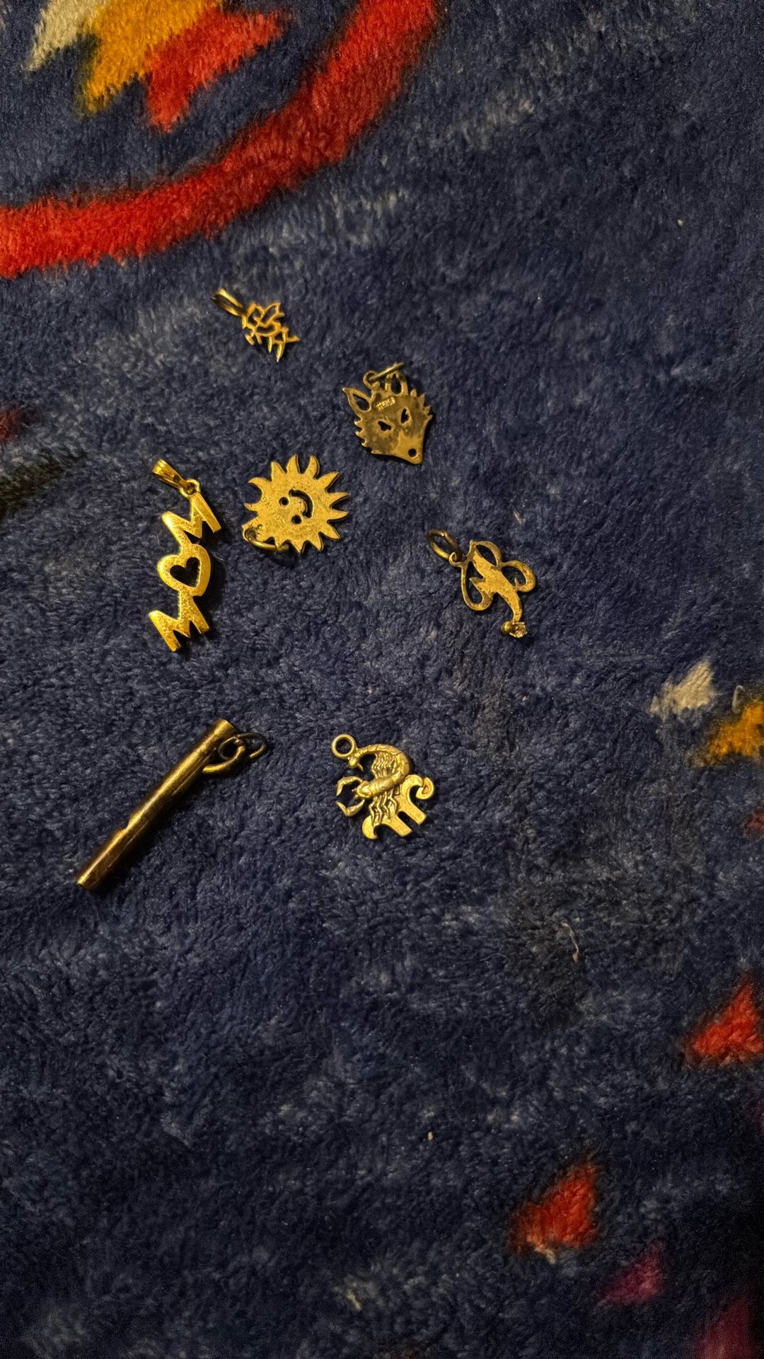 Vintage Gold tone CHARMS