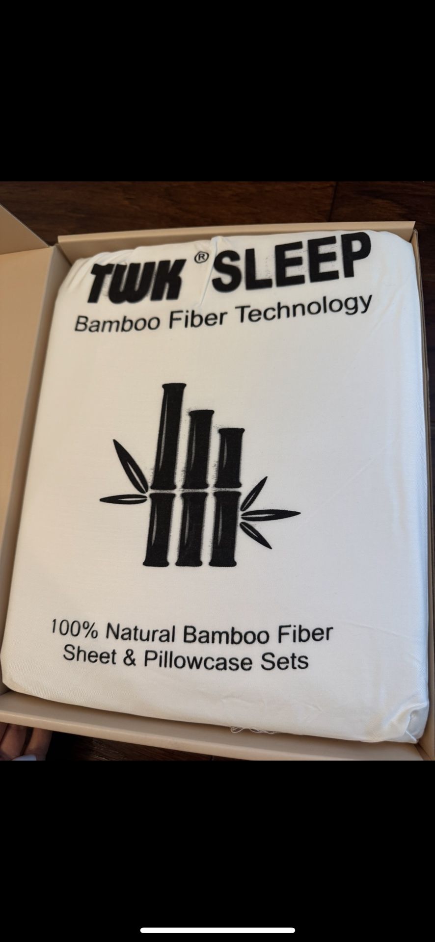 TWK SLEEP Bamboo Fiber King Size Sheet & Pillowcase Set – Brand New