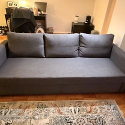 Grayish Blue IKEA Pull-Out Couch