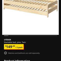 IKEA Twin Stackable Beds