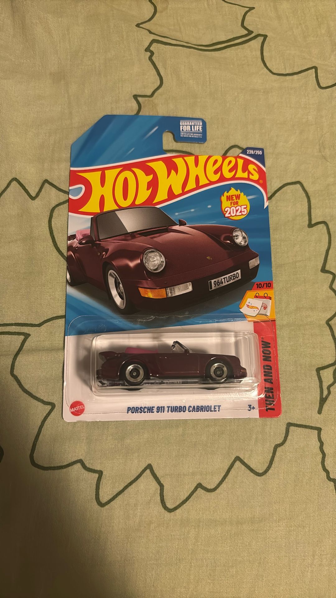 hotwheels Porsche 911 turbo cabriolet