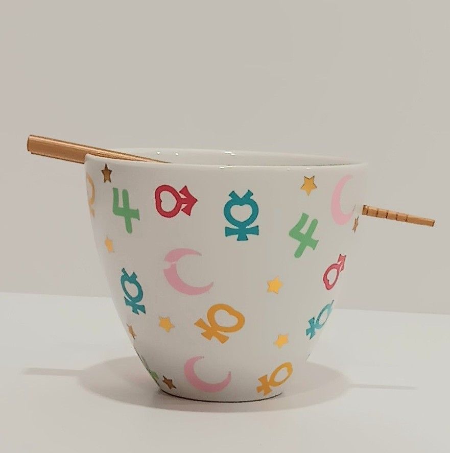 Sailor Moon Ramen Bowl with Chopsticks