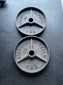 35lbs Olympic Weight Plates…. Home Gym Fitness….