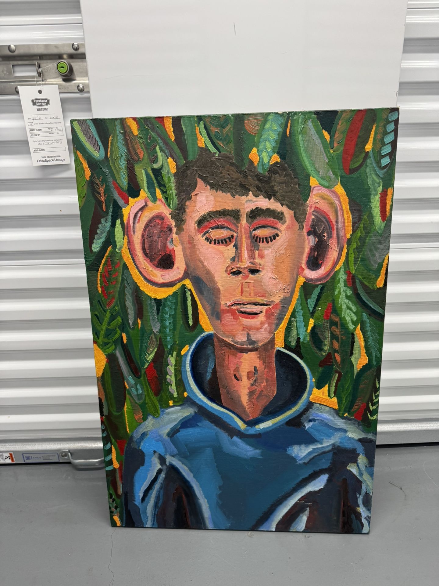 Original Acrylic on Canvas Painting, Artist Unknown