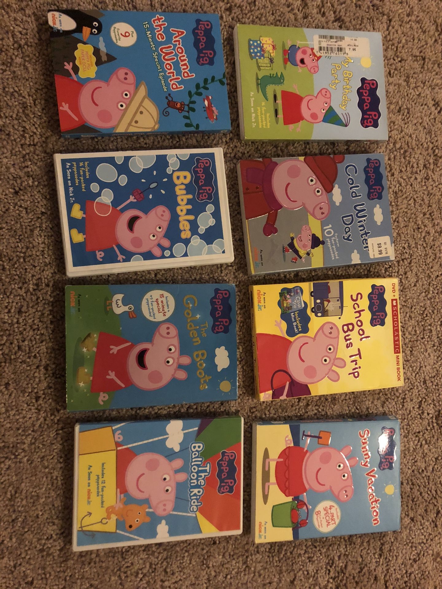 Peppa DVD’s- QTY: 8