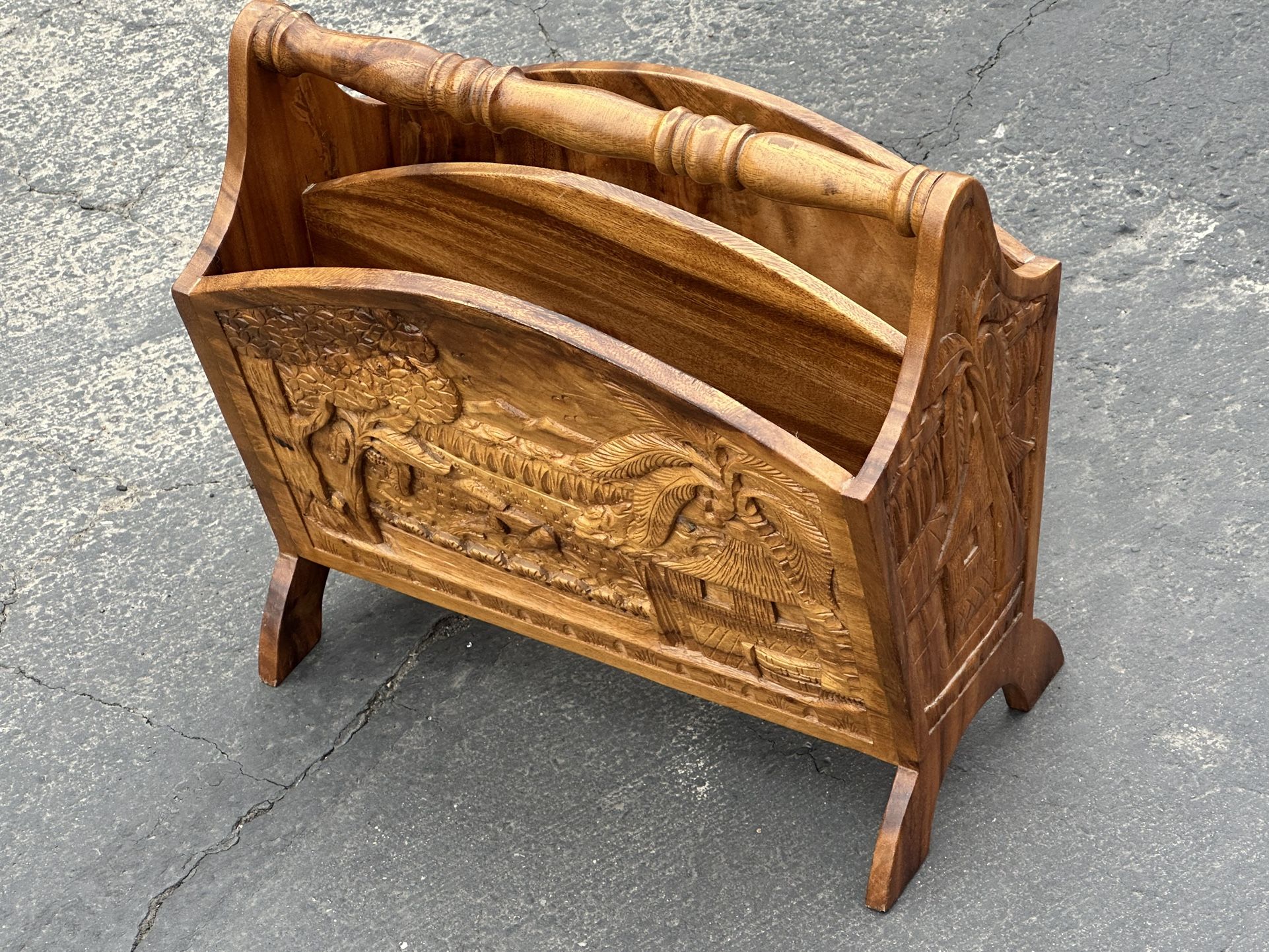 Antique Magazine Holder