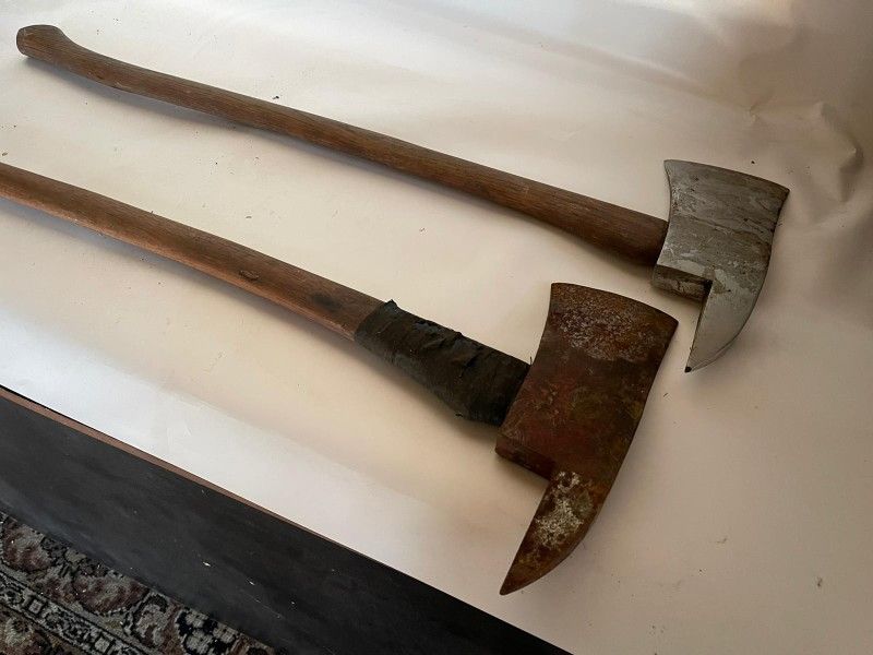 2 Vintage Fireman Axes