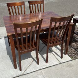 Wood Table w/ 4 Chairs