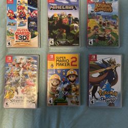 Nintendo Switch with games and Controllers 