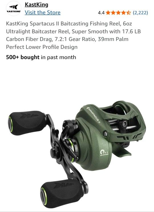 KastKing Spartacus II Baitcasting Fishing Reel