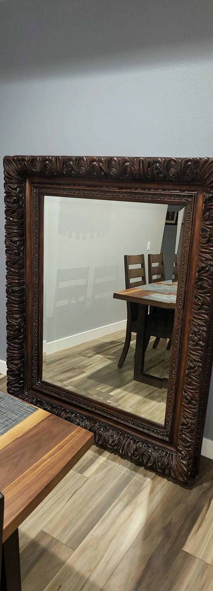 Large Wood Mirror