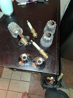 Shower valve and housing with knob