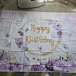 Birthday Banner Backdrop 