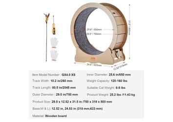 Kitten small cat ~30” exercise wheel
