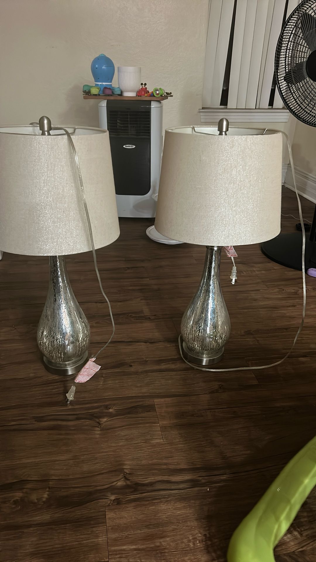 Glass Table Lamps (2)
