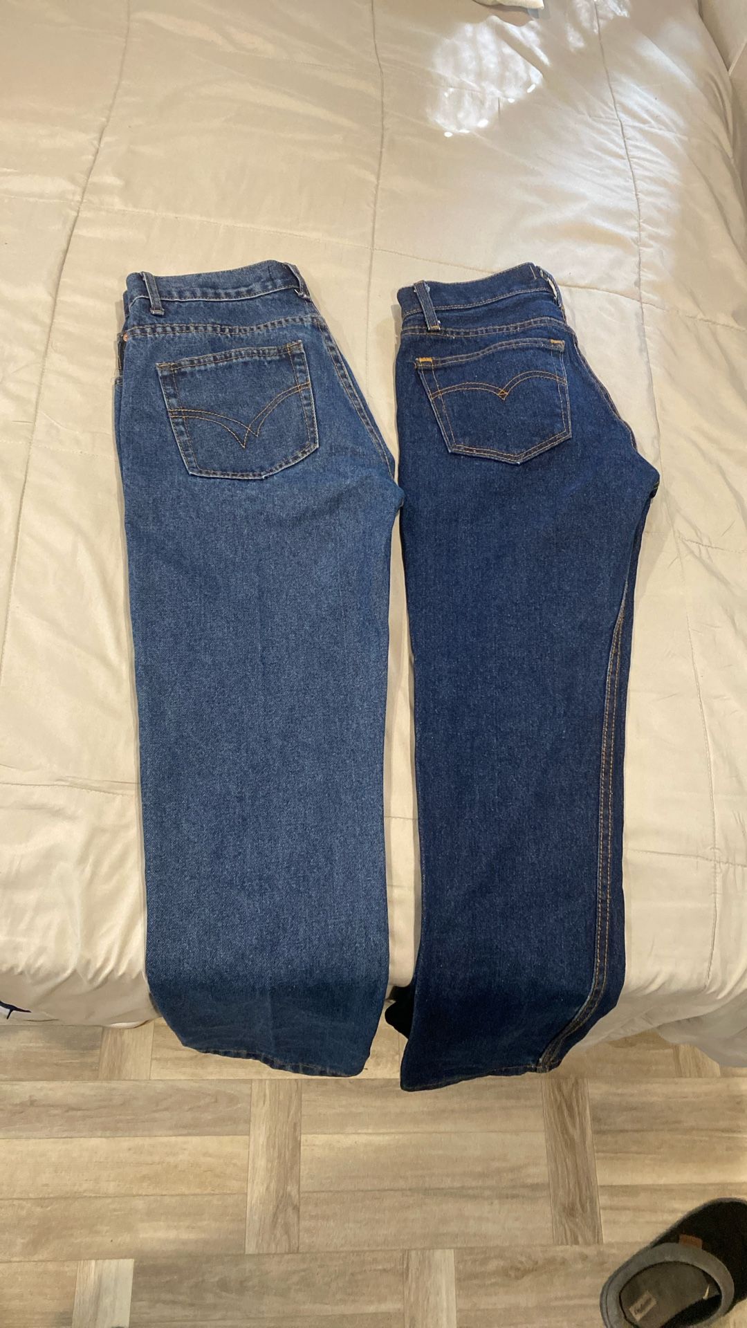 501’s and levi’s jeans 30x30