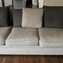 Grey Couch With Pillows 