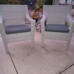 Threshold Wicker Patio Club Chairs 