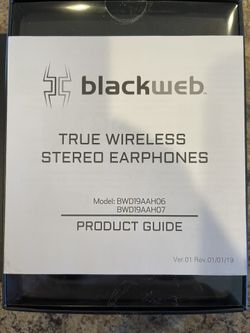 Blackweb true wireless bluetooth earbuds bwd19aah06 stores new arrivals