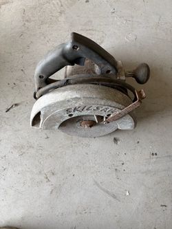 Circler saw with cement cutting blade 7” 1/4